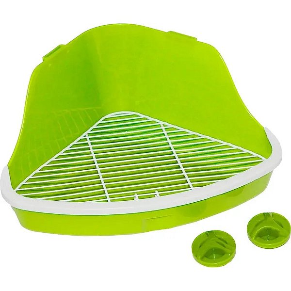 Peneira para Roedores Pawise - Banheiro Verde 41,5 x 29 x 20 cm, Modelo 39034