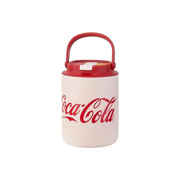 Garrafa Térmica Haers Coca-Cola HGD-700-001 - 700ml com Bico - Branca