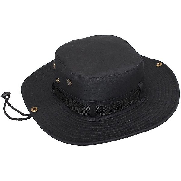 Chapéu de Proteção Solar Nautika Boonie - Cor Preto
