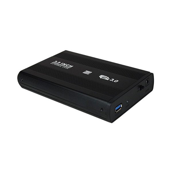 Gaveta Externa Para Hd 3.5 Sata - Usb 3.0 Capacidade Até 4Tb (Preto)