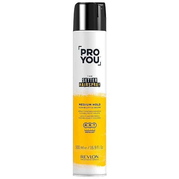 Spray Modelador de Cabelo Gel Revlon Pro You The Setter 500ml. Fixação Média
