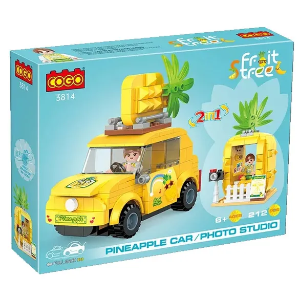 Brinquedo Cogo Pineapple Carrinho Photo Estúdio 3814 212 Peças
