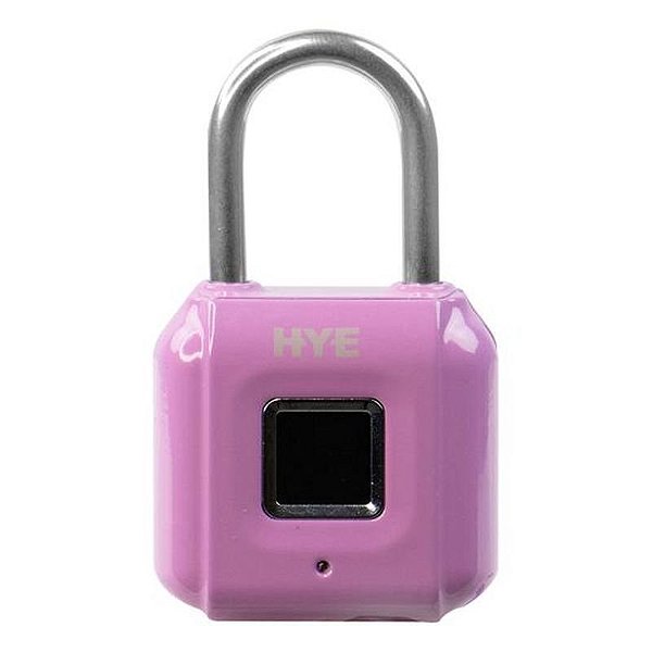 Cadeado Digital Biométrico HYE-505 - Proteção Rosa de Alta Segurança