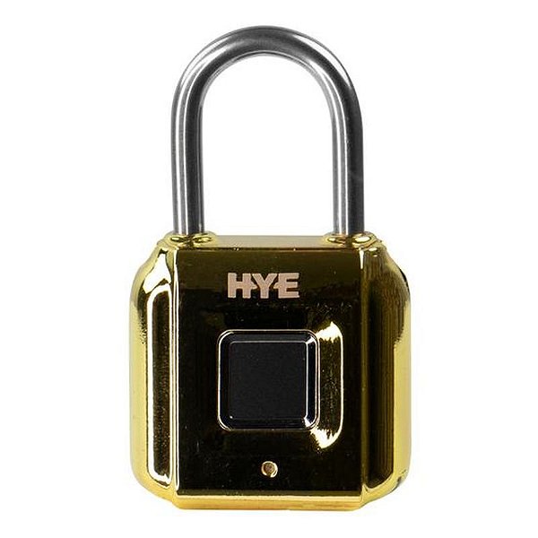 Cadeado Biométrico Digital Hye HYE-505 - Acabamento Dourado