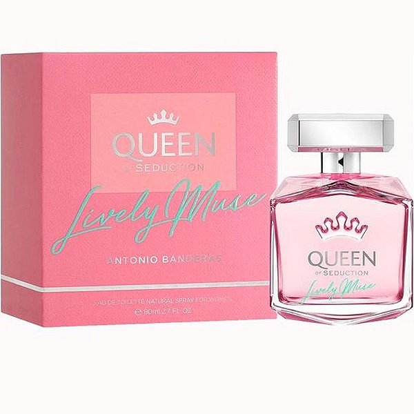 Perfume Antonio Banderas Queen of Seduction Lively Muse 80ML Eau de Toilette Feminino