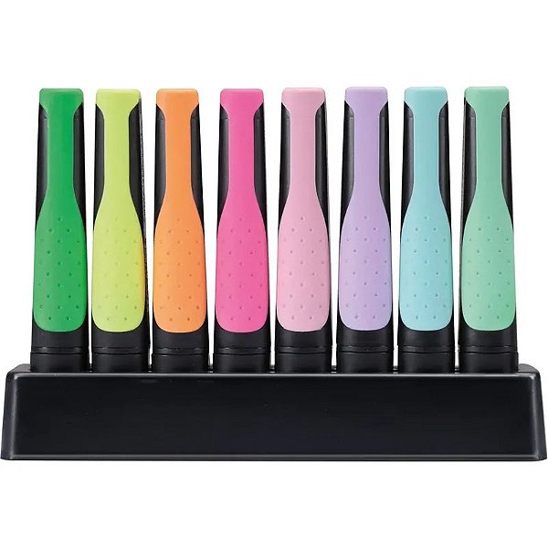 Marcador Stabilo Green Boss 6070/08-5 - Verde Neon, Tinta À Base De Água, Ponta Wedge