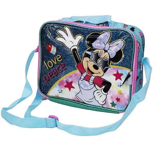 Mochila Térmica Kids Minnie - Amor e Paz - Disney - Modelo 00291