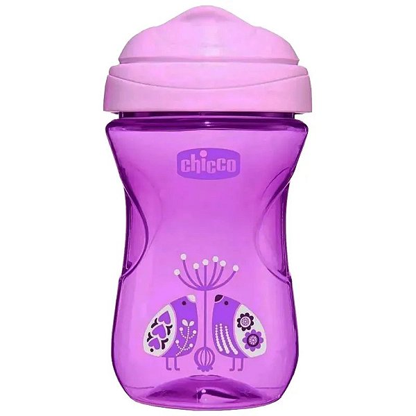 Copo Antivazamento Chicco Roxo para Crianças a Partir de 12 Meses