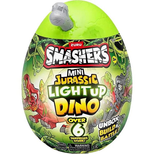 Mini Dinossauro Iluminado Surprise Smashers Jurassic - Zuru