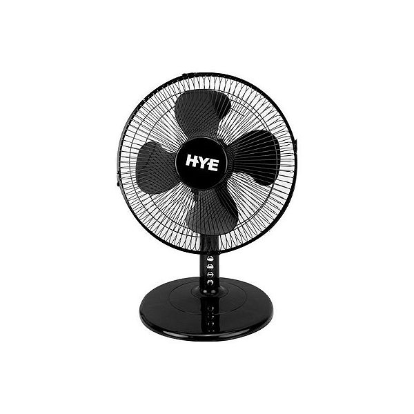 Ventilador de Mesa Hye FD30ABW - 30.4cm - 50W - Preto - Potência e Design Moderno