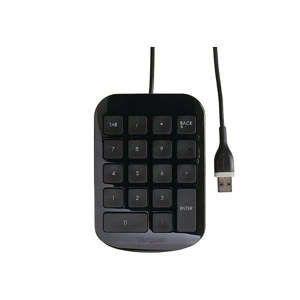 Teclado Numérico Targus USB AKP10US - Modelo Preto para Escritório e Home Office