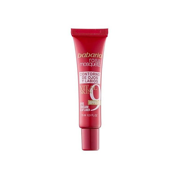 Creme Para Olhos e Lábios Babaria Vital Skin Rosa Mosqueta 15ML
