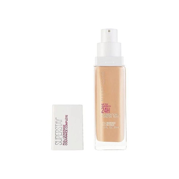 Base Maybelline Superstay Alta Cobertura 128 Nude Quente