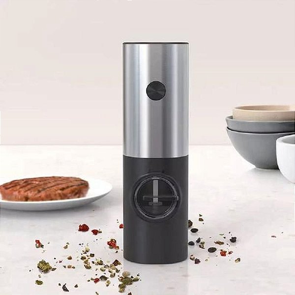Moedor de Sal e Pimenta Sate A-G22 com Recarga Fácil e design Moderno