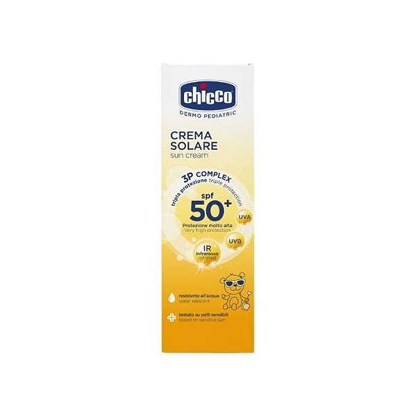 Protetor Solar Chicco Sun Cream FPS50 - 75mL para Proteção Ideal da Pele Infantil