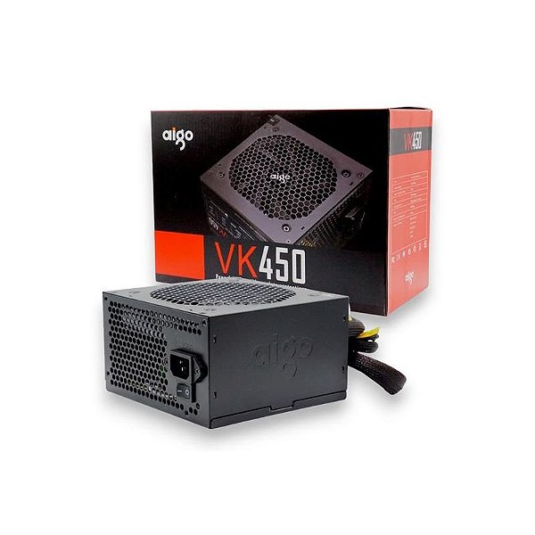 Fonte Aigo Real ATX 450W VK450 - Estabilidade e Potência para seu PC 220V