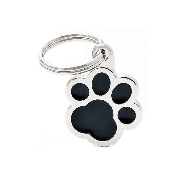 Identificador Myfamily Classic para Pet - Preto