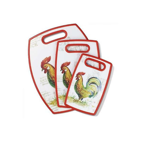 Tábua De Corte Cuisinart Ccb 3Pcros Galo 3 Peças