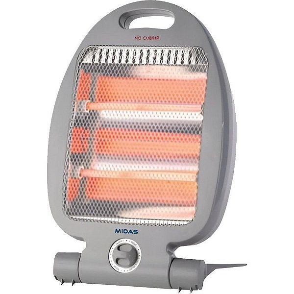 Aquecedor Elétrico de Quartzo Midas MD-ES2823 800W 220V para Ambientes Confortáveis