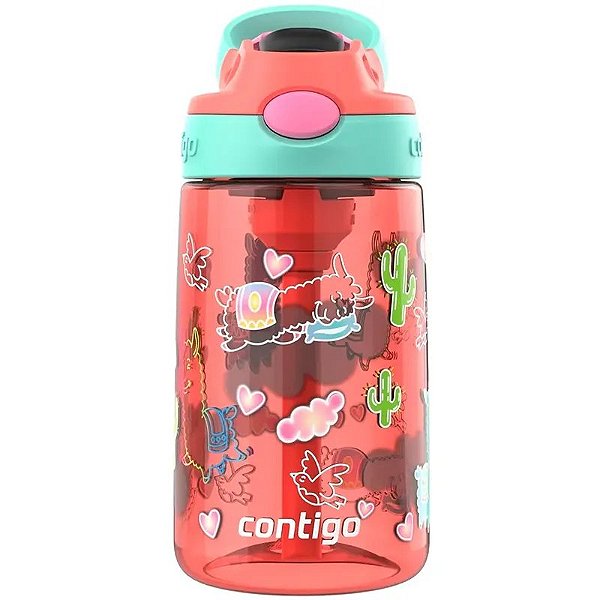 Garrafa Contigo Aubrey Infantil 414 mL - Coral para Bebidas da Criança