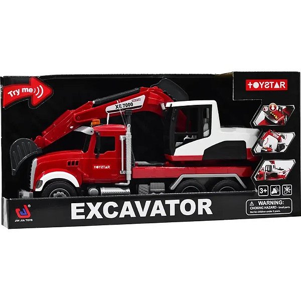 Escavadora Caminhão Transportadora Jin Jia Brinquedo - 666-82P