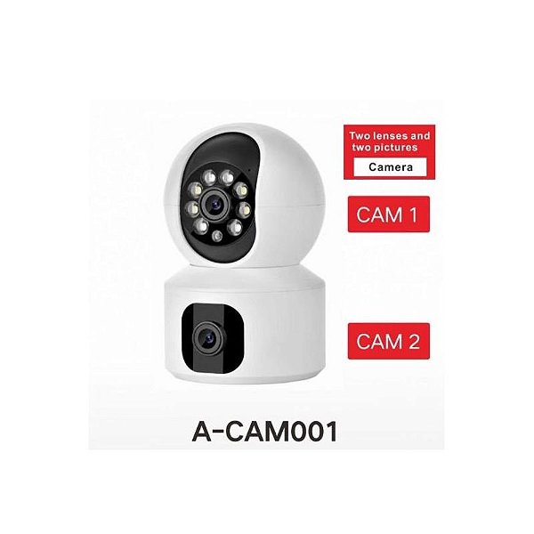 Câmera IP Sate A-CAM001 2MP Interna com Visão Noturna e App Icsee
