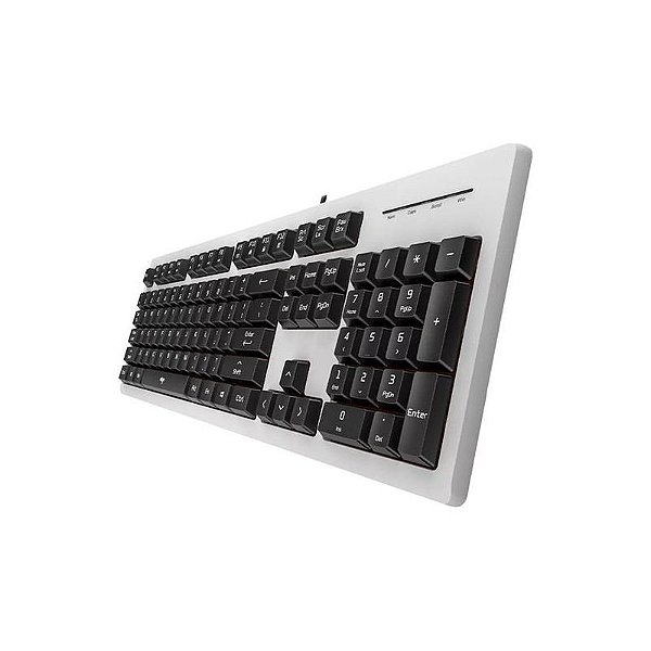 Teclado Mecânico Aigo V600 - Prata com Design Silencioso e Moderno