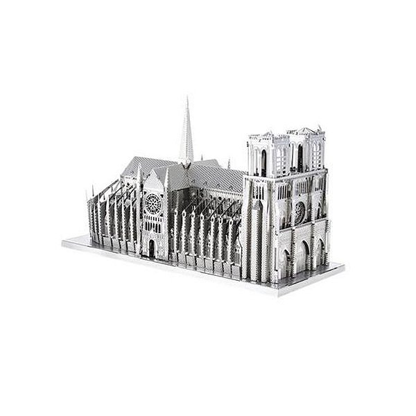 Modelo 3D CubicFun Notre Dame em Metal - Kit de Montar Premium