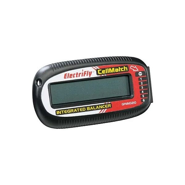 Correspondente de Equilíbrio de Bateria 6S Modelo Cellmatch 2 Display LCD.