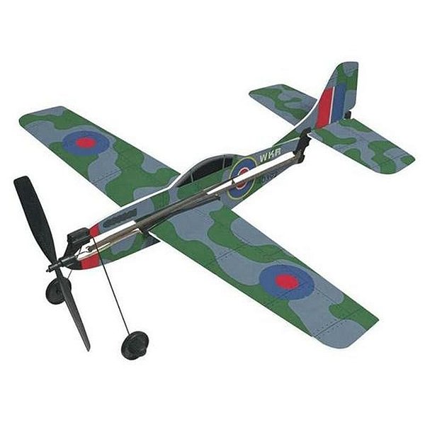 Avião de Borracha Spitfire GAL733 - Modelo Avançado para Aeronáutica Infantil