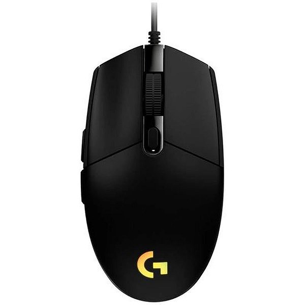Mouse Gamer Logitech G203 Lightsync RGB - 8000 DPI - Preto - Conexão USB