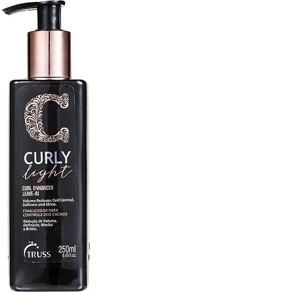 Finalizador Truss Curly Light 250Ml Para Cachos Definidos E Com Brilho