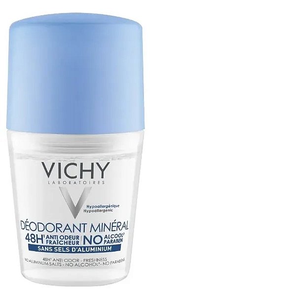 Desodorante Mineral 48H Vichy - 50Ml - Proteção Eficaz E Longa Duração