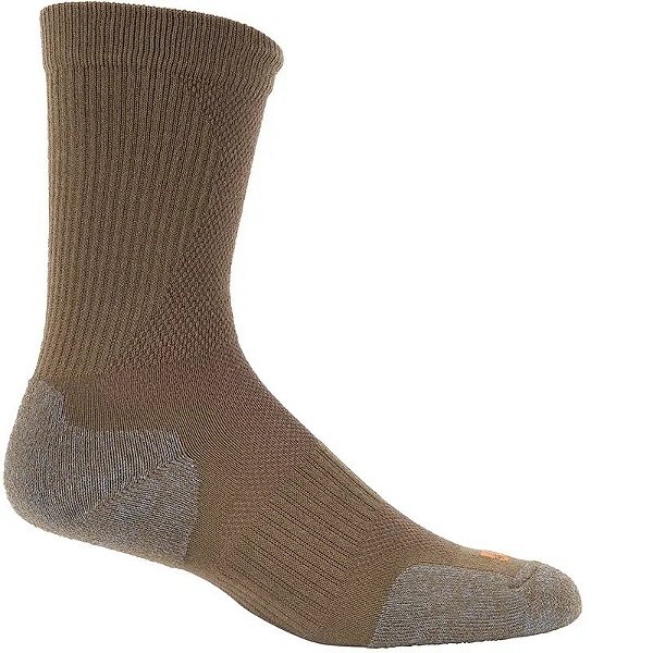 Meias Crew Slim Stream 5.11 Tactical - Coyote Escuro 10033-106