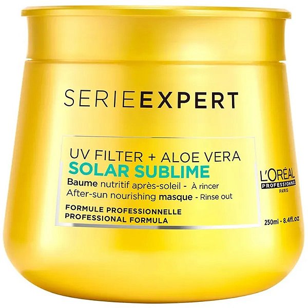 Máscara Capilar L'Oréal Serie Expert Com Filtro Uv E Aloe Vera - 250Ml