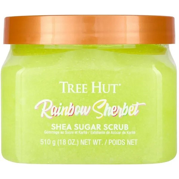 Esfoliante Corporal Frutal Tree Hut - Sabor Sherbet Arco-Íris 510g