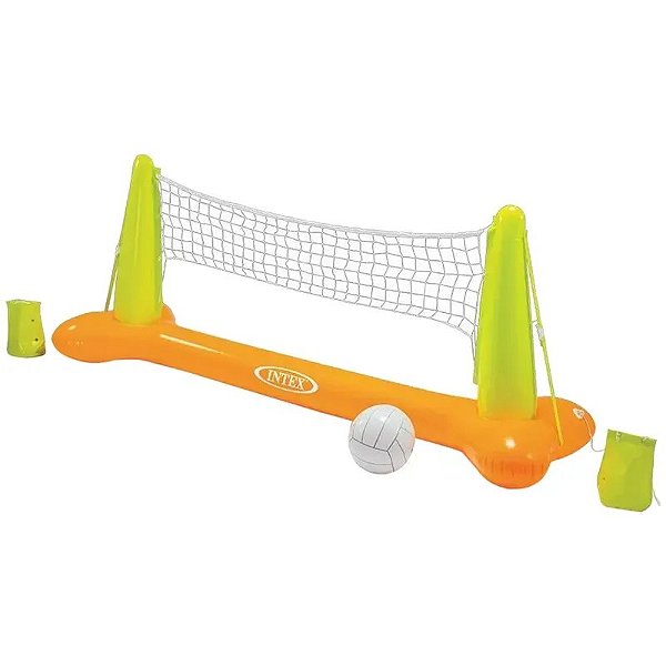 Conjunto de Vôlei Flutuante Intex 56508NP - Diversão Aquática para Todas as Idades