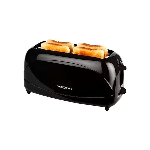 Torradeira Elétrica Xion XI-TO204 para 4 Fatias, 1200W - Cor Preto