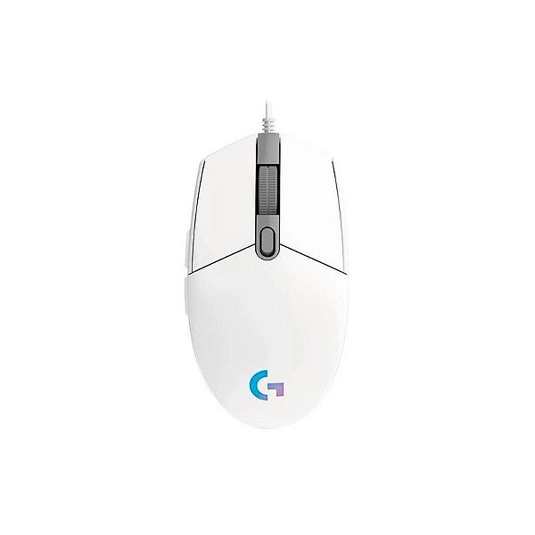 Mouse Gamer Logitech G203 Lightsync 8000 DPI USB RGB - Branco