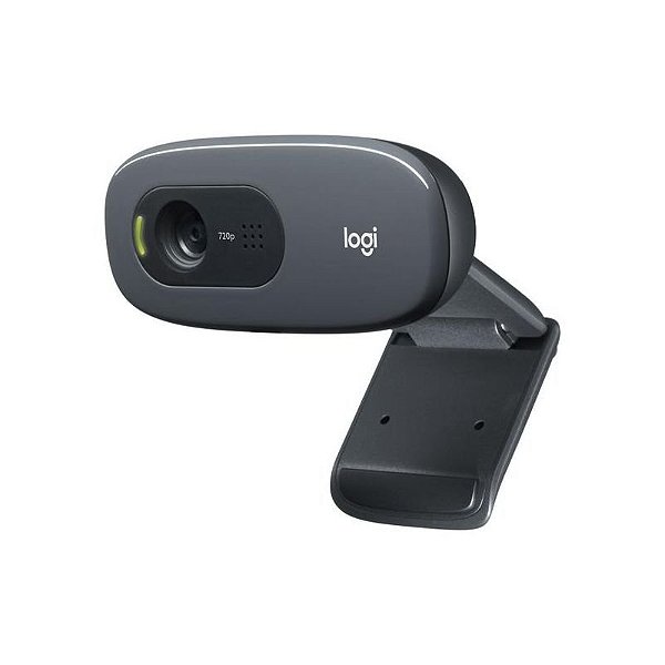 Webcam Logitech C270 - 720P HD - Conexão USB - Cor Preta