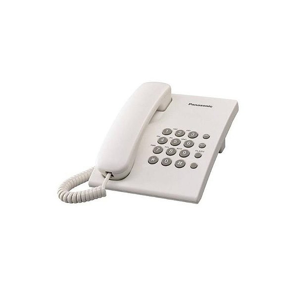 Telefone Panasonic KX-TS500LXW - Branco: Comunicação Clara e Elegante