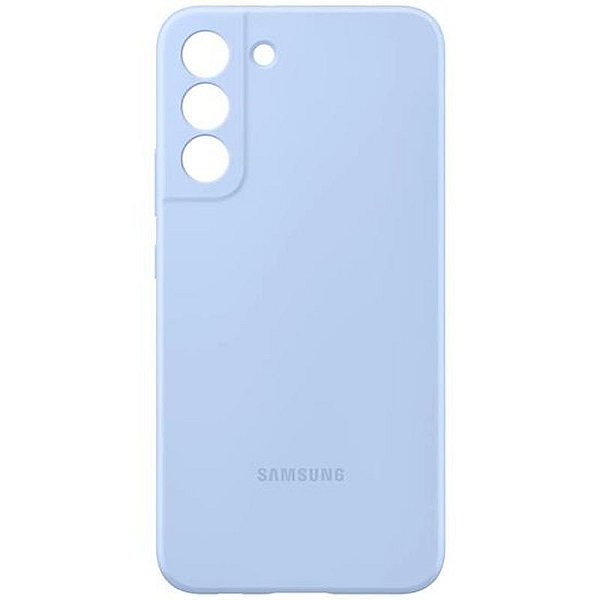Capa De Silicone Azul Para Galaxy S22+ Da Samsung