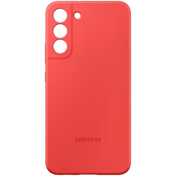 Capa De Silicone Samsung Coral Para Galaxy S22+ - Original E Durável