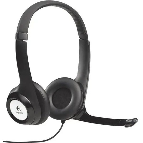 Fones de Ouvido Logitech H390 com Microfone, Conexão USB para PC