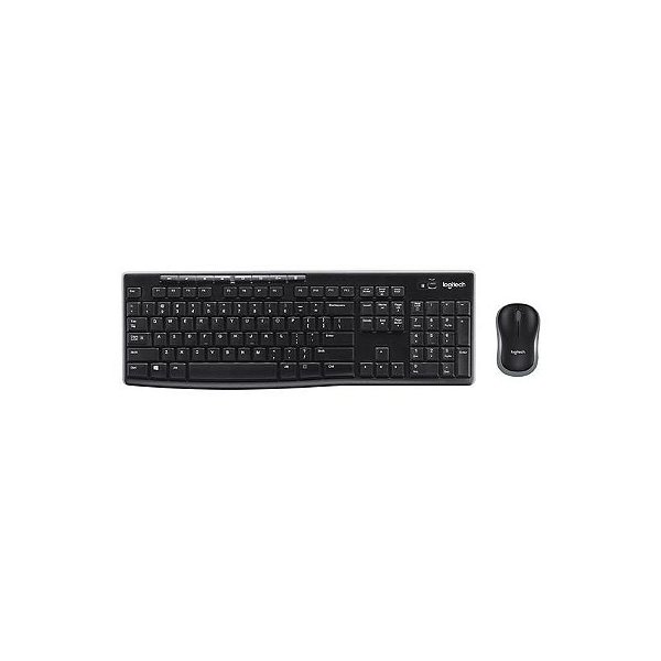 Conjunto Sem Fio Teclado e Mouse Logitech MK270 - Preto (Espanhol)