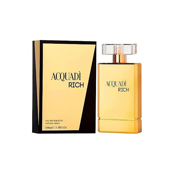 Perfume Acquadi Rich - Eau de Toilette para Homens - 100ML
