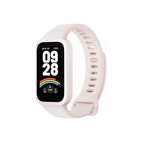Pulseira Inteligente Xiaomi Mi Band 9 Ativa - Rosa, Monitoramento de Saúde e Fitness