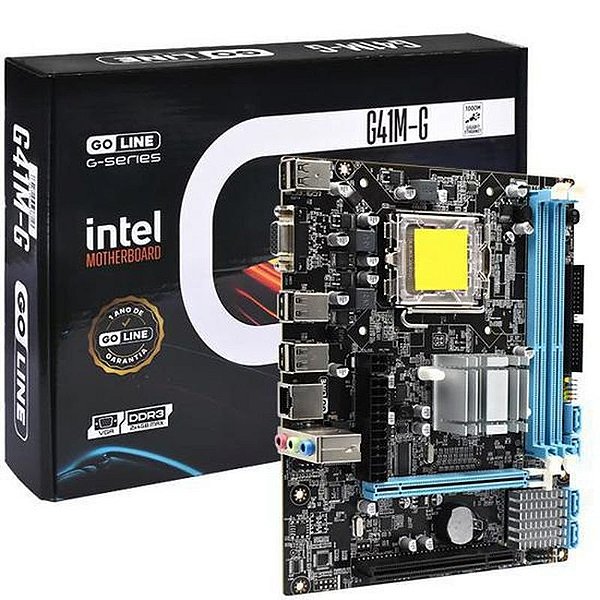 Placa Mãe Goline GL-G41M-G 775 DDR3 com Saídas HDMI e VGA