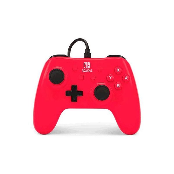 Controle PowerA com Fio Vermelho para Nintendo Switch - PWA-A-04871