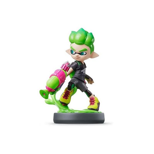 Boneco Amiibo Inkling Boy - Splatoon 2 - Nintendo - Modelo 8054